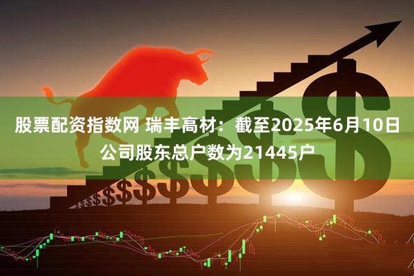 股票配资指数网 瑞丰高材：截至2025年6月10日公司股东总户数为21445户