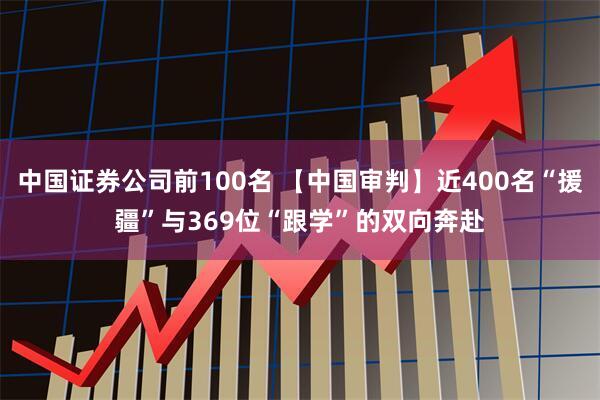中国证券公司前100名 【中国审判】近400名“援疆”与369位“跟学”的双向奔赴