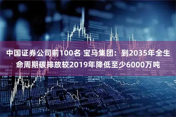 中国证券公司前100名 宝马集团：到2035年全生命周期碳排放较2019年降低至少6000万吨