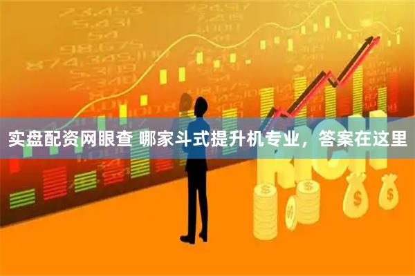 实盘配资网眼查 哪家斗式提升机专业，答案在这里